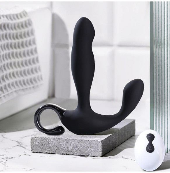 MizzZee - Aladdin Finger Pull Prostate Massager (Chargeable - Black)